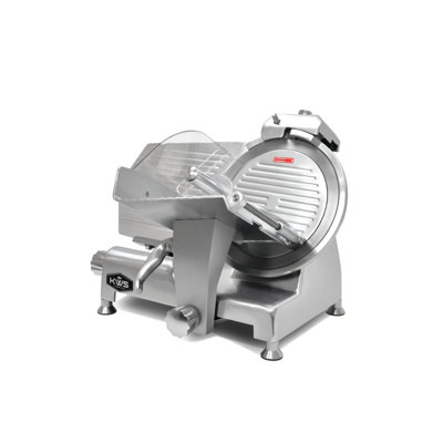 Base en aluminium anodisé pour trancheuse à viande de 12 po KWS 420W + lame en acier inoxydable + outil de retrait de la lame