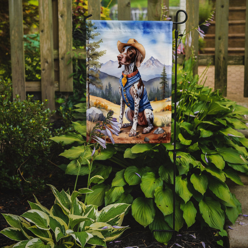 Drapeau Cowboy Welcome Garden, Braque allemand à poil court