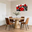 «Red Plum Blossom», impression sur toile tendue sur toile tendue à la main (ensemble de 1)-576336491