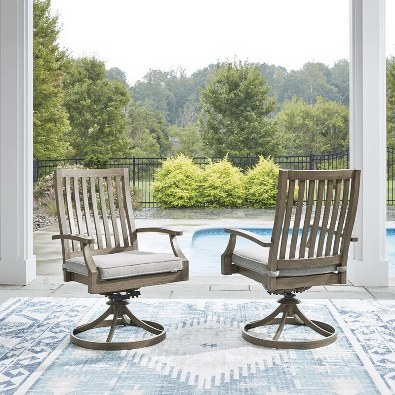 Outdoor Ranch Swivel Patio Chairs