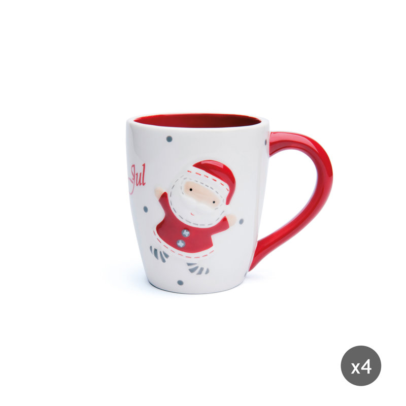 Santa Claus Stoneware Coffee Mug