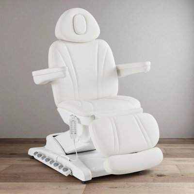 Lit de massage esthétique et esthétique avec télécommande et contrôle au pied, similicuir