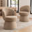 Allis Boucle Swivel Barrel Dining Chair-1033634766