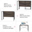 Pevensie Rectangle 100cm L Training Table with Cable Management