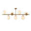 Lustre 7 lumières avec capuchon en verre-1227441090-1227441088