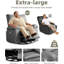 Fauteuil inclinable électrique surdimensionné à bascule pivotant avec chaleur et massage, fauteuil inclinable électrique en polyuréthane extra large pour le salon-2122356242