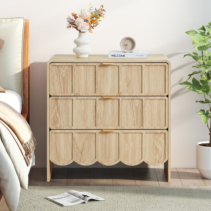 Accent Chest With 3 Drawers, Natural