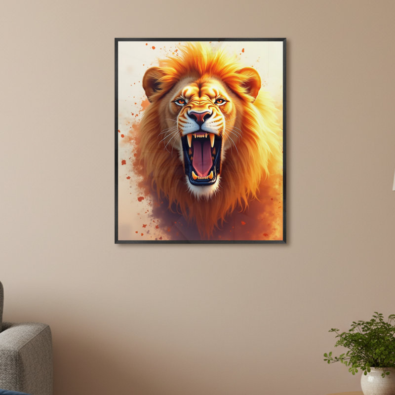 Single Picture Frame LED Illuminated Wall Art Wall Art on Glass / Aluminium, 60cm H x 50cm W