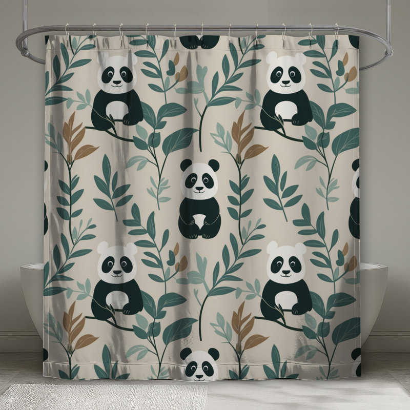 Rideaux de douche Panda, L 70 po x H 84 po