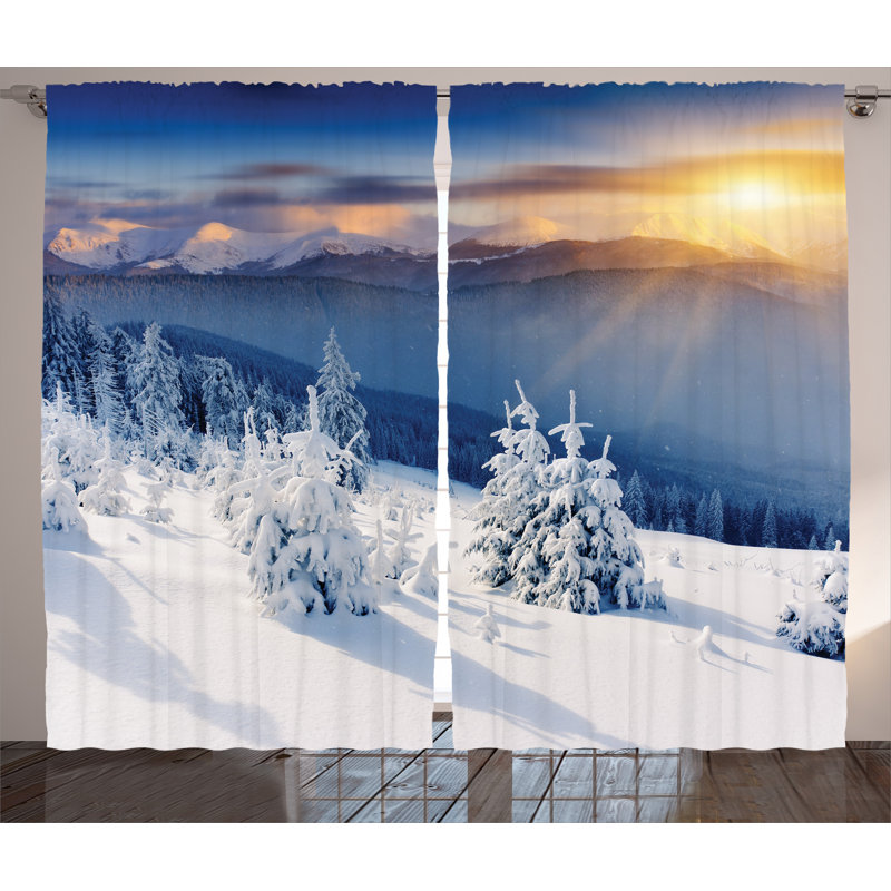 Semi Sheer Curtain Pair, 54" W x 84" L
