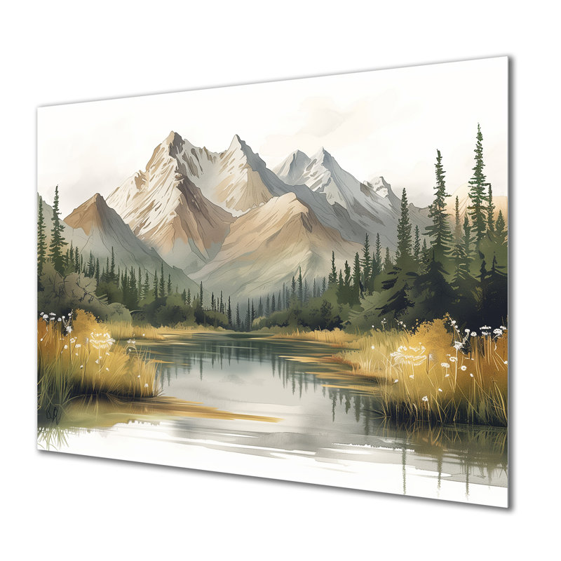 Alaska Winter River into Denali National Park II - Alaska, art mural, Métal métal, H 12 po x l 20 po x P 1 po