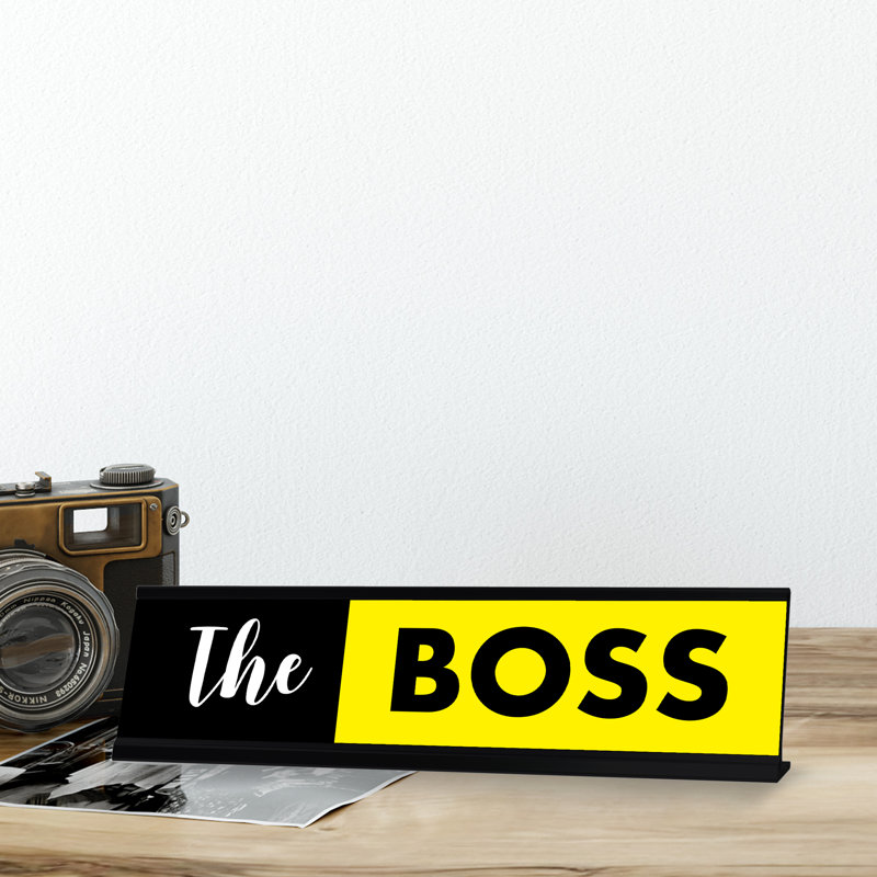 Enseigne de bureau The Boss