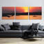 Ensemble de 3 pièces d'art mural en verre épique «River Sunset» par Lori Deiter-102090311