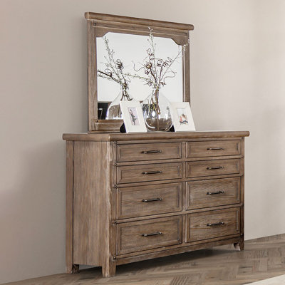 Commode 8 tiroirs avec miroir Fethi