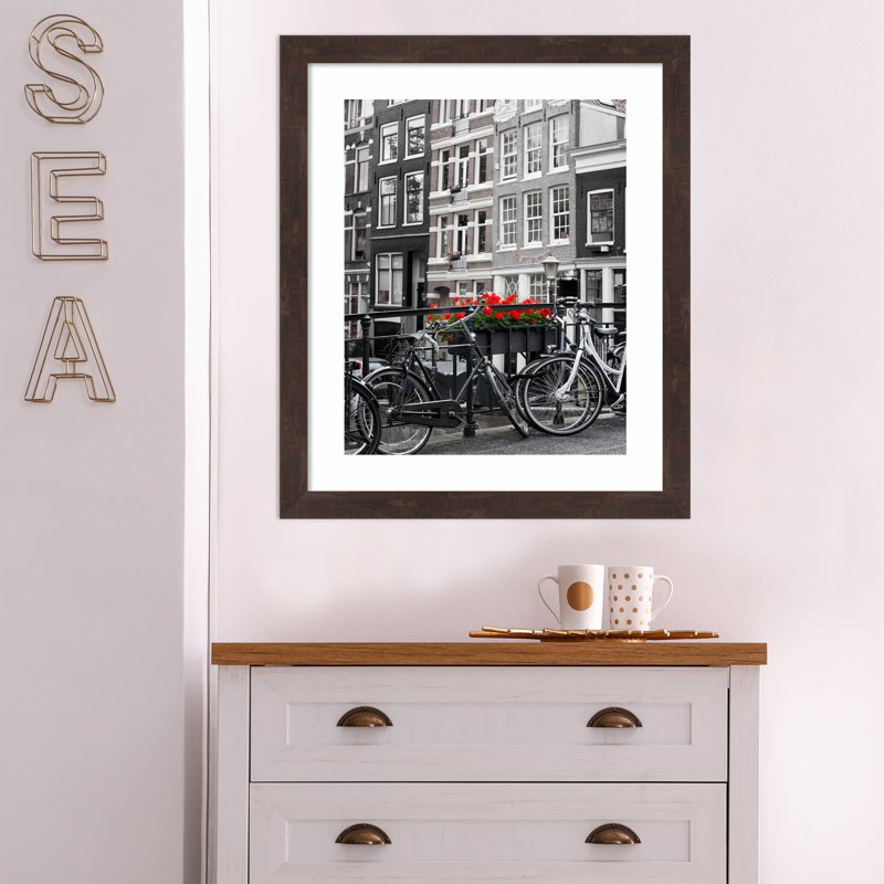 Cadre photo simple Taquia, Brun foncé, 20 po x 24 po