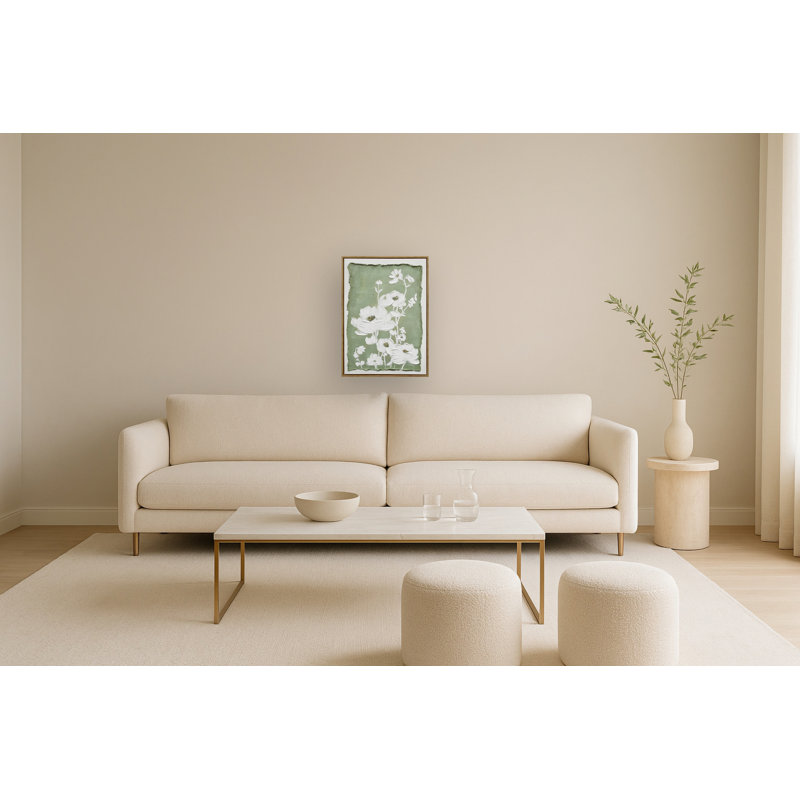 Art mural encadré en bois foncé Blossom Serenity II - 20 po x 28 po