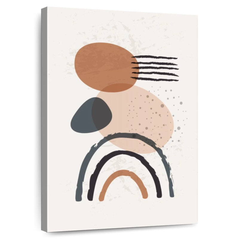 Avery Boho Abstract Neutrals, 12" H x 8" W