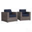 Fauteuil club en osier gris Sunbrella-1750453579