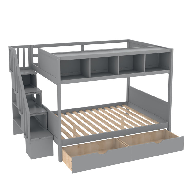 Lit pour enfants Austino, gris