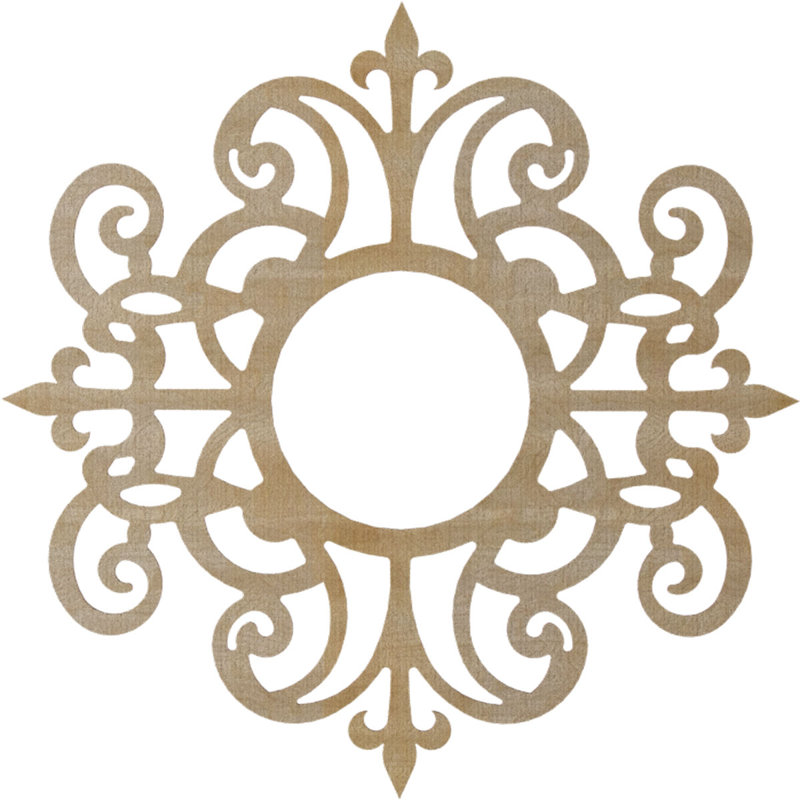 Médaillon de plafond en bois Dijon, Hickory, H 40 po x l 40 po x P 0,38 po