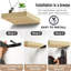 Tablettes flottantes Sorbus - Décoration de tablettes murales suspendues - Présentoir de trophées parfait, cadres photo (bois d'érable)-819049616