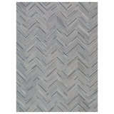 Natural Hide Cowhide Chevron Area Rug