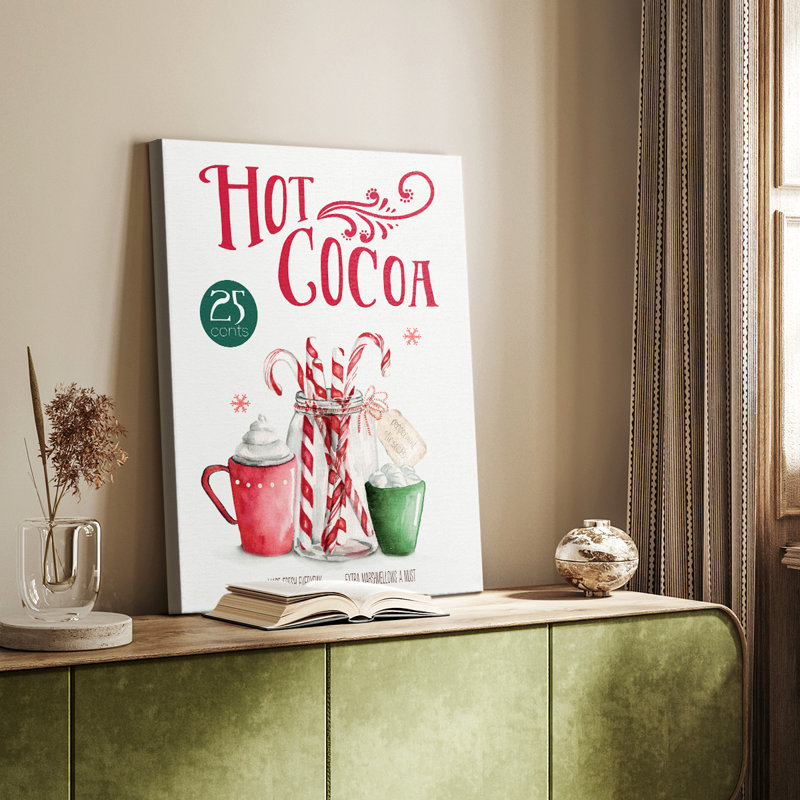 Cacao chaud - Cavas enveloppés de galerie, H 18 po x l 12 po