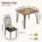 Kitchen Table And Chairs With Chamfer Design-902924979