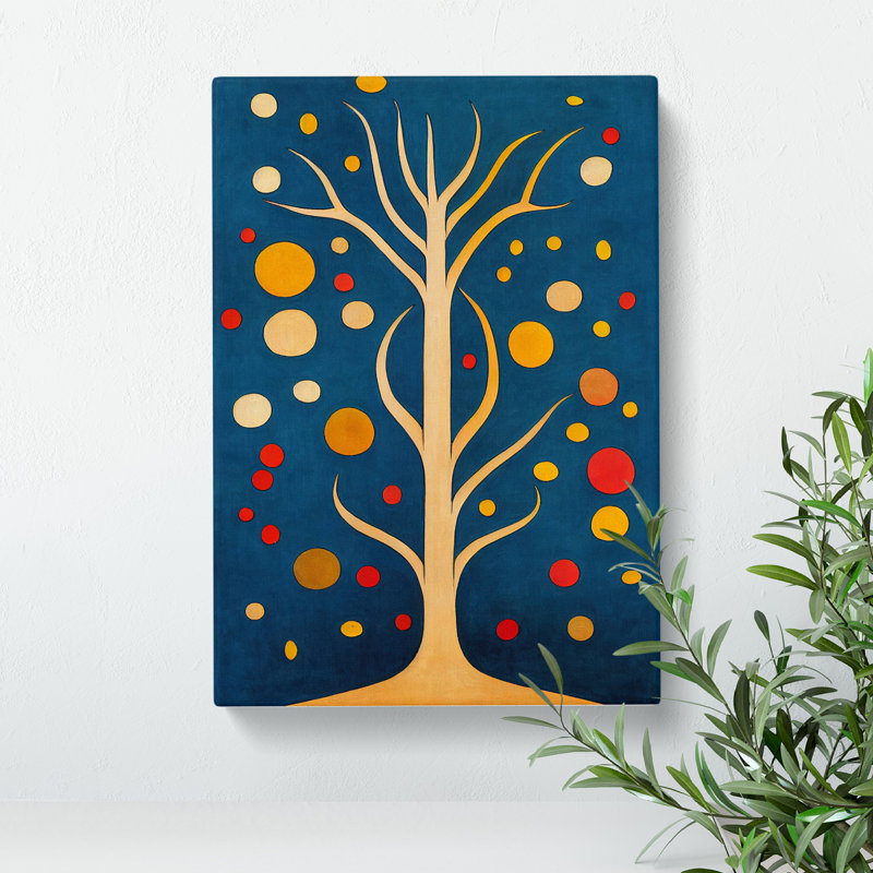 Bold Abstract Tree No.3 - Wrapped Canvas, 50cm H x 35cm W x 3cm D