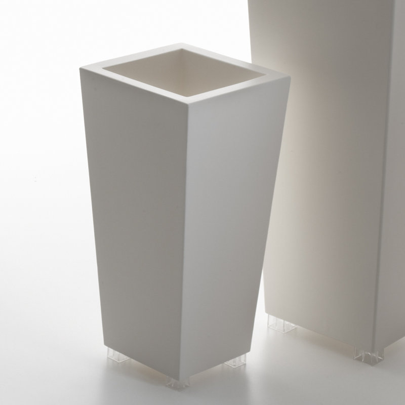 Kabin Planter, White, 40" H x 17.5" W x 17.5" D