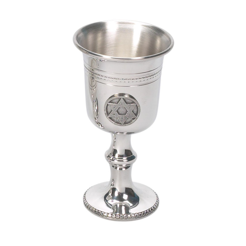 Tasse giddush étain