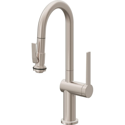 Pull-Down Prep/Bar Faucet With Squeeze Sprayer
