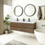 Meuble-lavabo mural 84 po avec armoires et tiroirs flottants 84 po-156751859-156751871