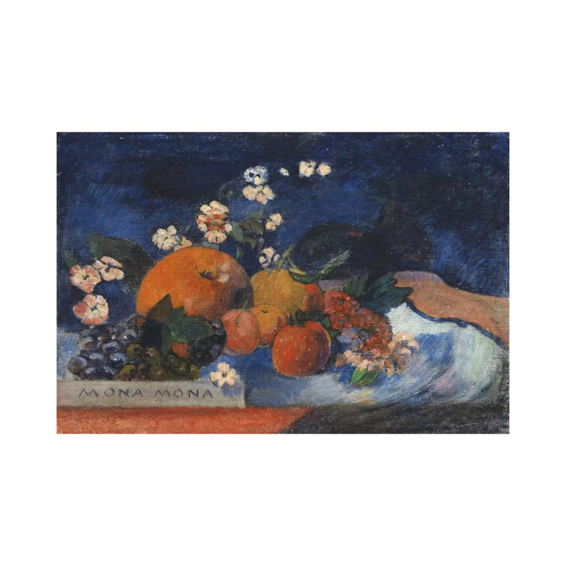 Mona Mona, Savoureux by Paul Gauguin - Wrapped Canvas Painting, 66.04 cm H x 45.72 cm W x 1.91 cm D