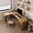 Burlywood Rectangular Solid Wood desks-111032617-111032615