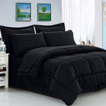 Polyester Baffle Box Stitch Striped Comforter