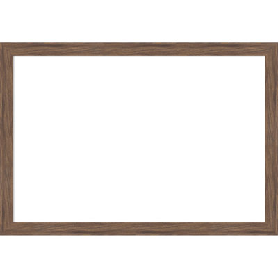 Pia Medium Brown Narrow Framed Dry Erase Magnetic Board, Organization Boards