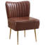 Chaise d'appoint d'appoint avec pieds dorés-1615941530