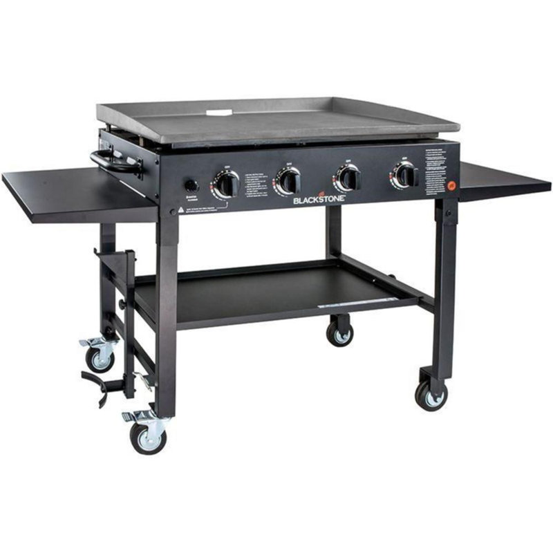 Barbecue au gaz propane liquide à 4 brûleurs à dessus plat de 60 000 BTU Blackstone