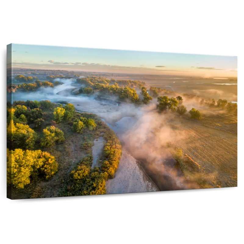 Alvord South Platte River au lever du soleil, H 26 po x l 39 po