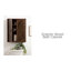 Armoire de salle de bain 2 portes Wildon Home® Domitilla-280192705