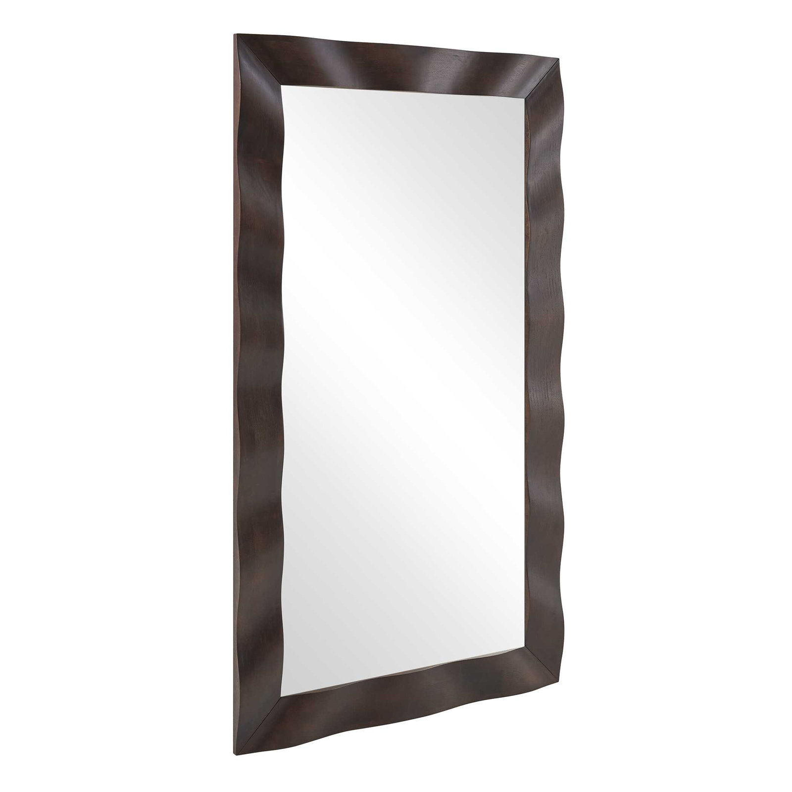 Uttermost Wrinkle Wavy Wood Mirror