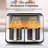 Oyajia 8-In-1 Air Fryer Double Digital Display Rapid Healthy Cooker Dual Basket 4.5L+4.5L For Home Use，Visual Observation Window, Smart Timer And Temperature Settings，8 Touch Screen Presets For Frying, Baking, Dehydrating, Roasting