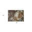 2' X 3' Brown Abstract Washable Non Skid Indoor Outdoor Area Rug