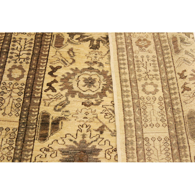 Tapis unique brun / crème de 3 pi 11 po x 5 pi 9 po par Arshs Fine Rugs