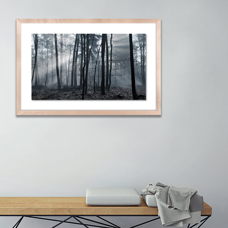 Eerie Trees I Print by Jakob Wagner, Natural, 27" H x 40" W x 2.5" D