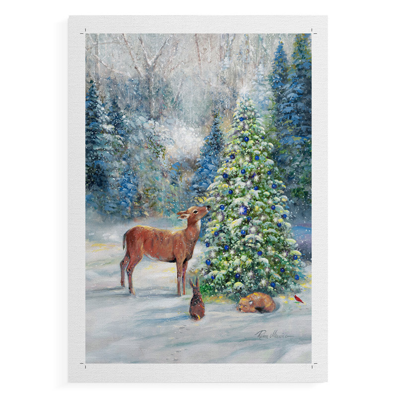 Winter Gathering -Canvas Print Only - NOT FRAMED