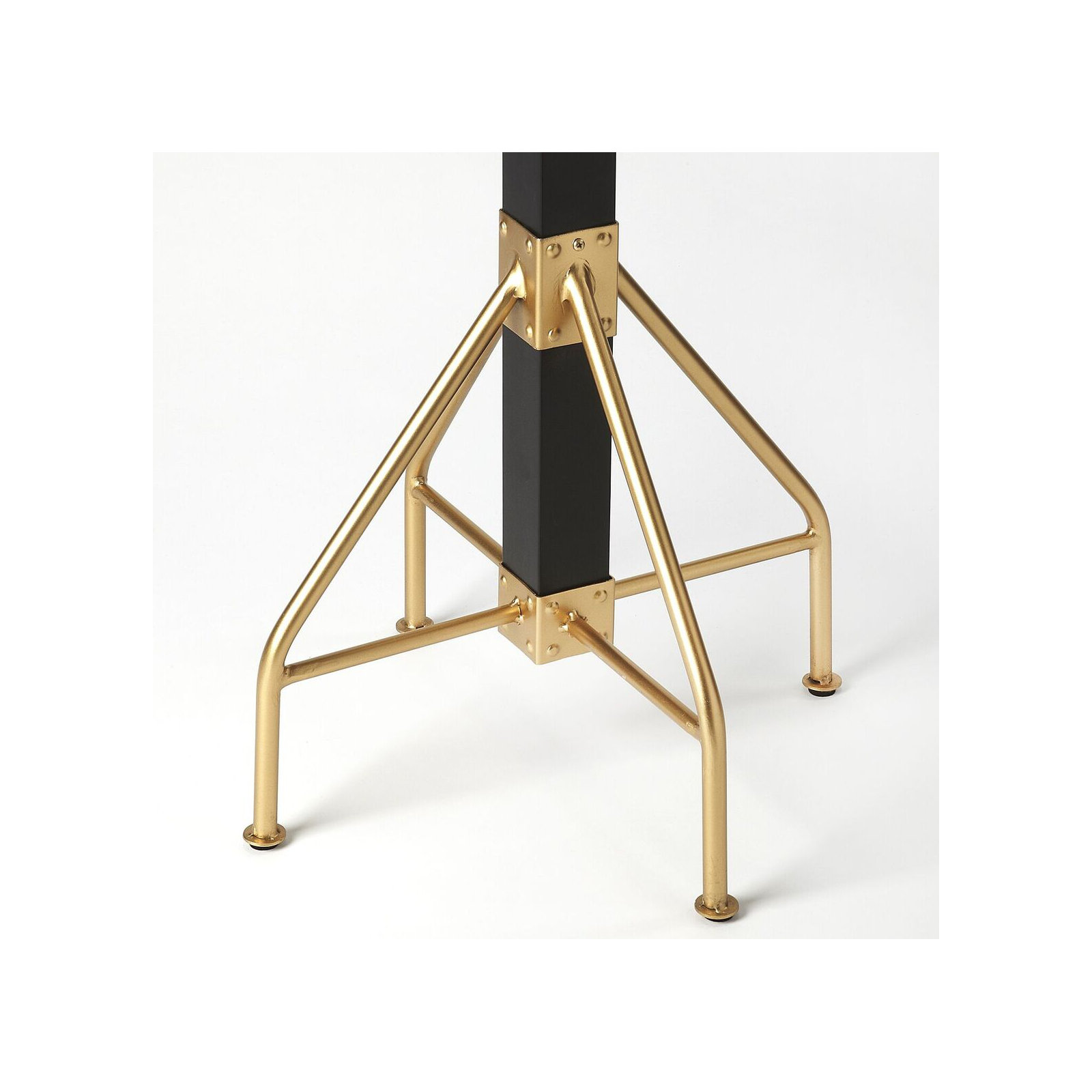 Donan 8 - Hooks Freestanding Coat Rack, Black/Gold