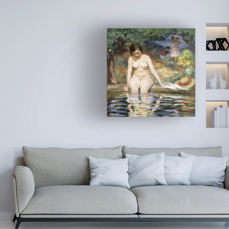 Henri Lebasque Bather; Baigneuse, 1910, art sur toile, H 14 po x l 14 po