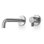 Acquaco Linki Insert Wall Mount Two-Hole Single Handle Bathtub Faucet with 9-1/8'' Spout Reach